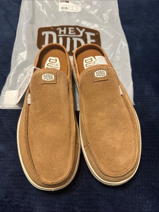 Hey Dude Other - Hey Dude Women’s Tan Suede Slip-On Loafers